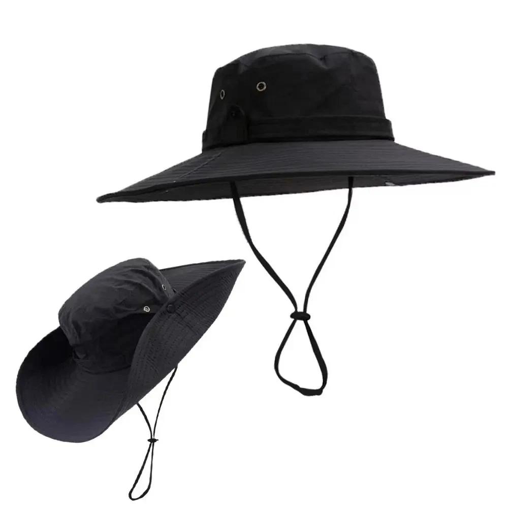 12cm Wide Brim Bucket Hat Sunscreen Holidays Hiking Outdoor Sports Cycling Fishing