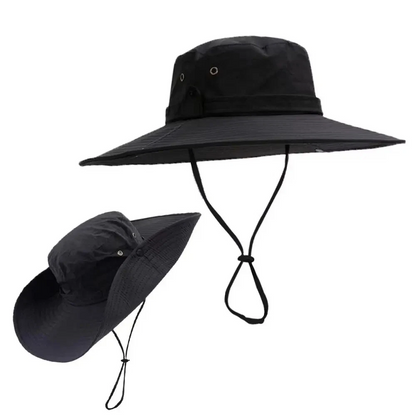 12cm Wide Brim Bucket Hat Sunscreen Holidays Hiking Outdoor Sports Cycling Fishing
