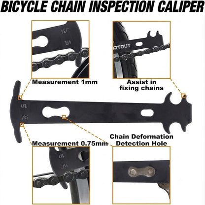 3-Piece Bicycle Chain Repair Tool Kit – Master Link Pliers, Chain Breaker Splitter & Wear Indicator