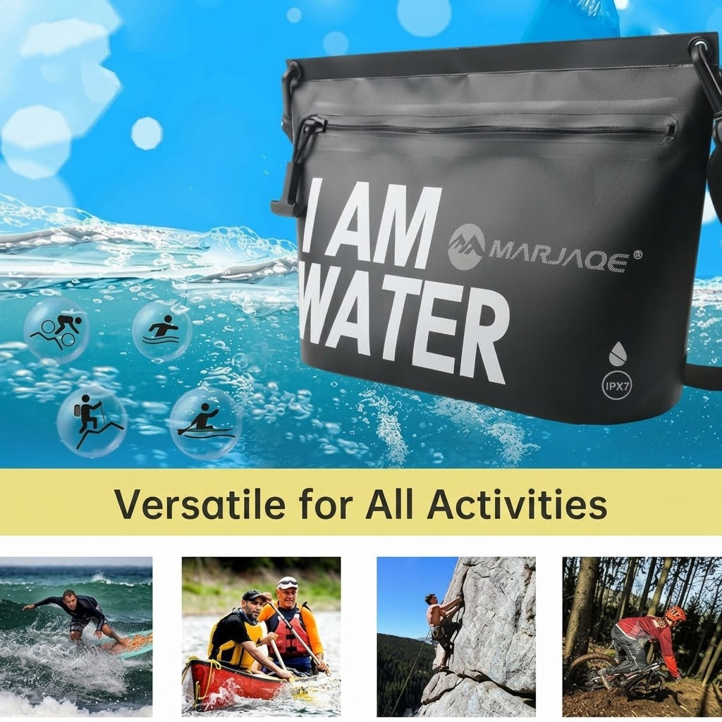 IPX7 Waterproof Sling Bag – Airtight Crossbody Dry Pouch & Waist Bag