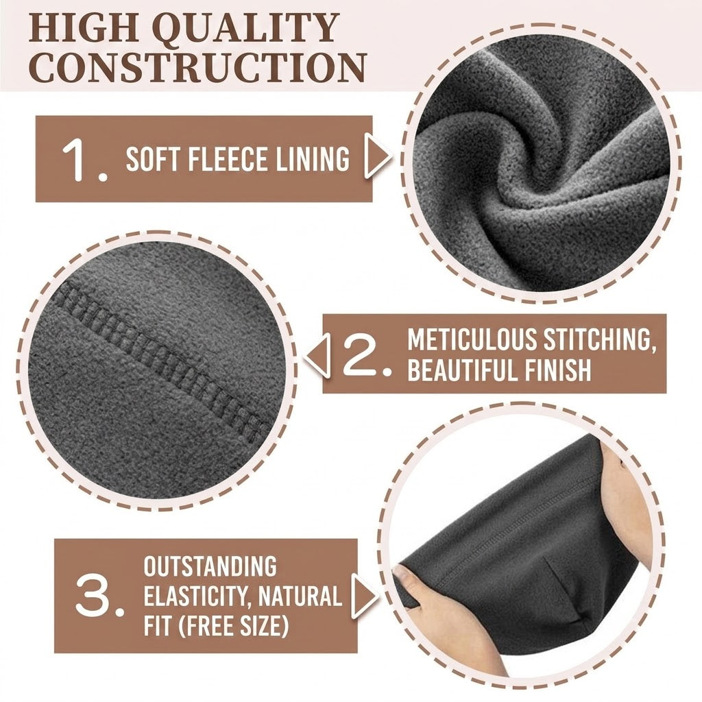 Ultra-Warm Polar Fleece Winter Beanie Hat - Breathable, Soft & Stretchy Cap