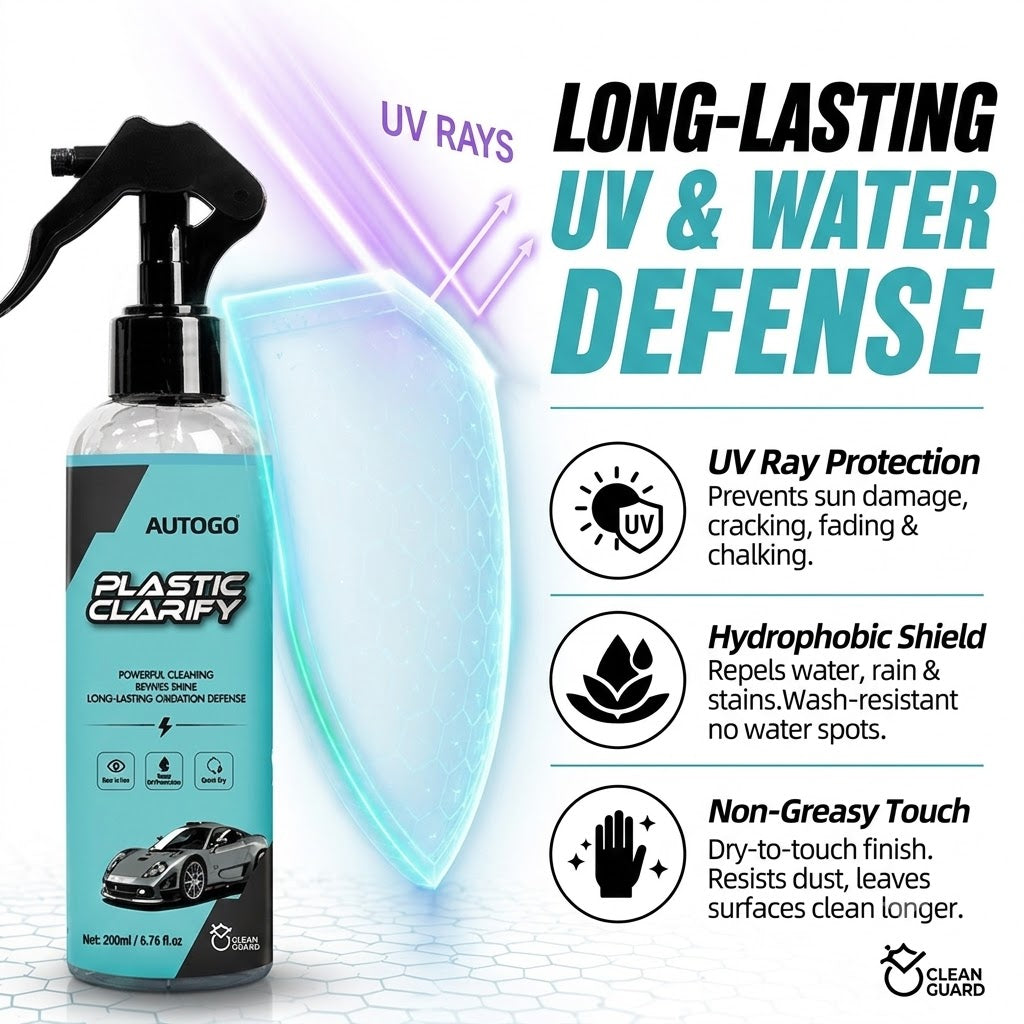 120ML Plastic Clarify For Car Plastic Restorer Auto Plastics Clarify for Interiors Cleaner