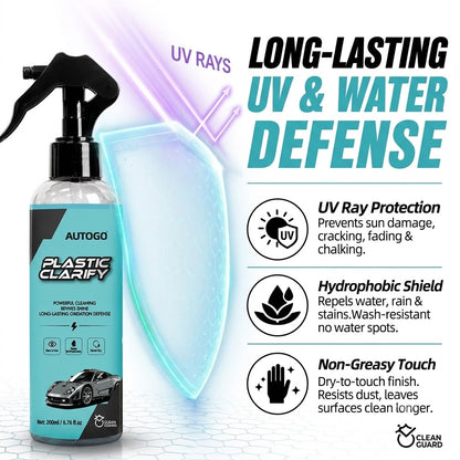120ML Plastic Clarify For Car Plastic Restorer Auto Plastics Clarify for Interiors Cleaner