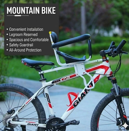Front-Mounted Safe-View Child Bike Seat – Universal Fit for MTB & Folding Bikes
