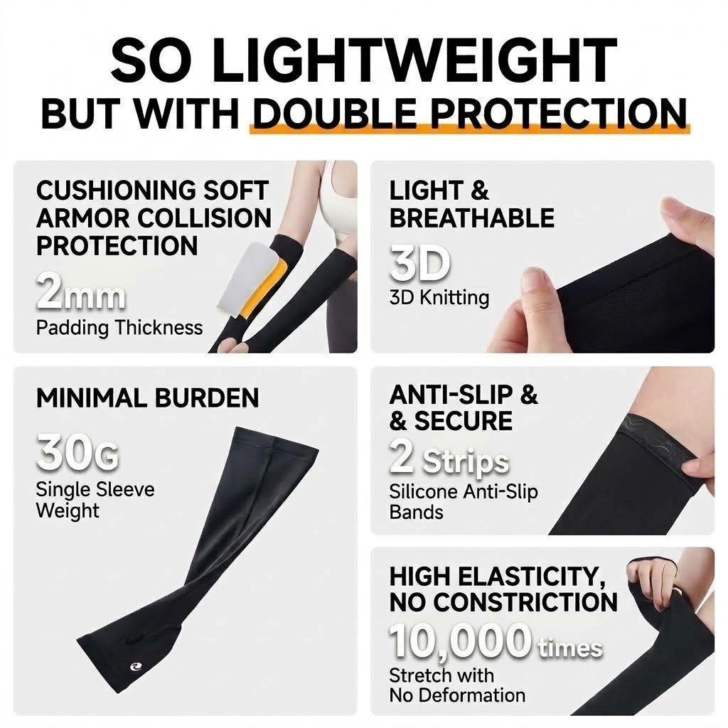 Volleyball Arm Sleeves ONE PAIR Anti-Slip High-Elastic Forearm Protectors Protect Arms