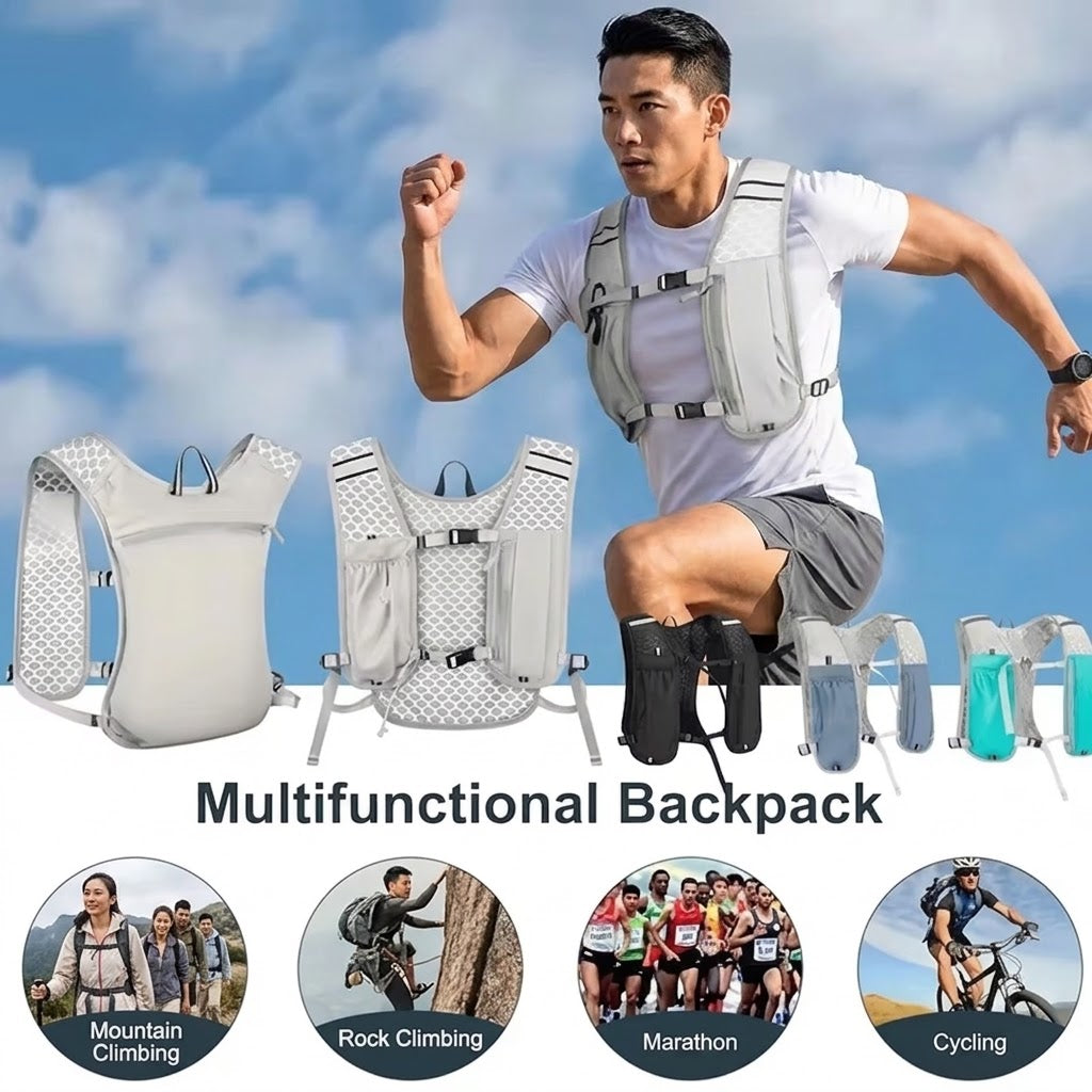 125g Ultra-Light Hydration Vest - Breathable Running Backpack for Trail, Cycling & Hiking