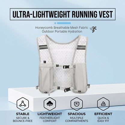 125g Ultra-Light Hydration Vest - Breathable Running Backpack for Trail, Cycling & Hiking