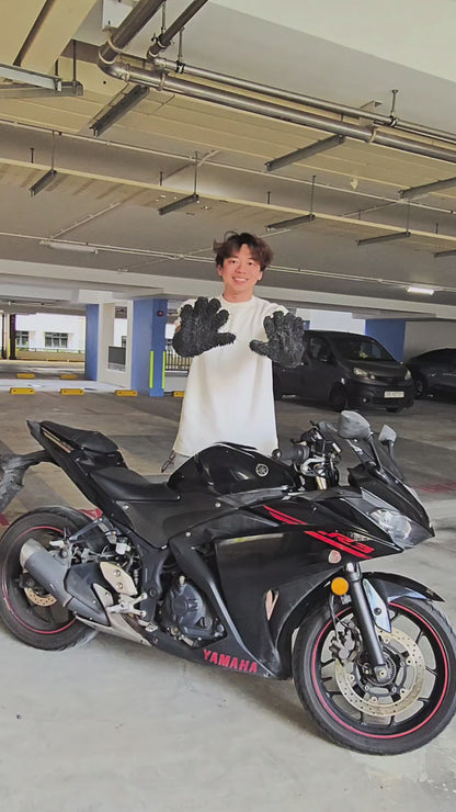 Microfiber Wash Glove | Multi-Function Car & Motorcycle Detailing Mitt