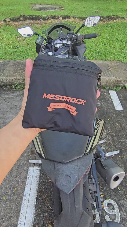 Foldable Motorcycle Helmet Bag Backpack – Water Resistant 24L Expandable Carrier for Full Face & Modular Helmets