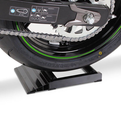 Professional Motorcycle Wheel Jockey – 226kg Capacity Wheel Spinner for Chain & Tyre Maintenance