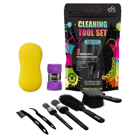 CYLION | 8-Piece Professional Bicycle Cleaning Kit – Comprehensive Frame & Drivetrain Detailing Set