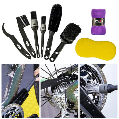 CYLION | 8-Piece Professional Bicycle Cleaning Kit – Comprehensive Frame & Drivetrain Detailing Set