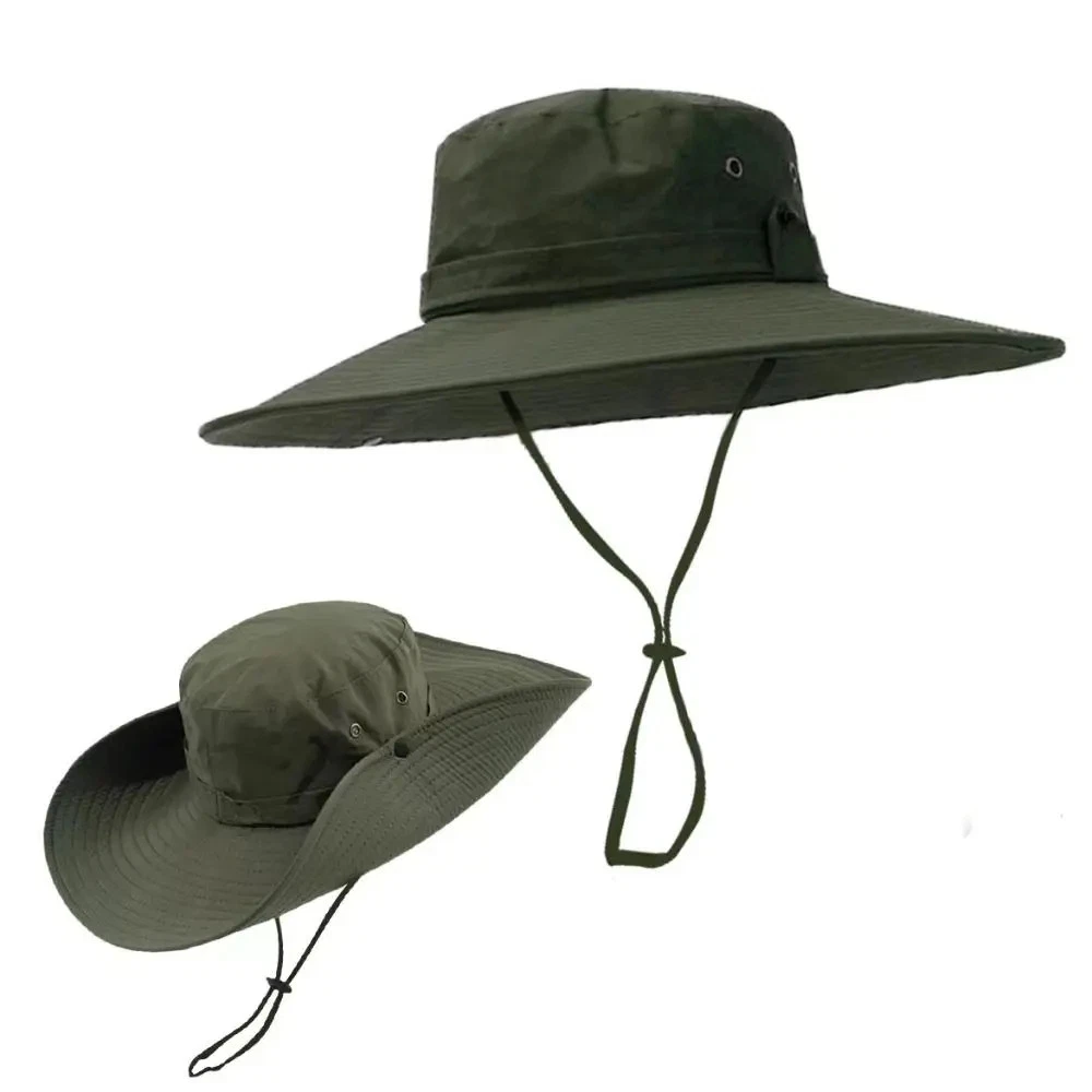 12cm Wide Brim Bucket Hat Sunscreen Holidays Hiking Outdoor Sports Cycling Fishing