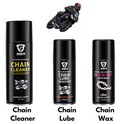 Professional Motorcycle Chain Maintenance Trio – Heavy-Duty Drivetrain Care System