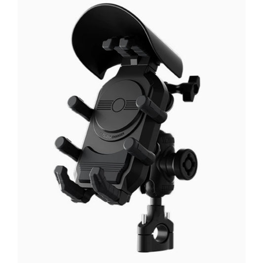 Octopus Grip Anti-Theft Motorcycle Phone Mount – 4-Point Shock Absorbing & Anti-Glare Navigation Holder