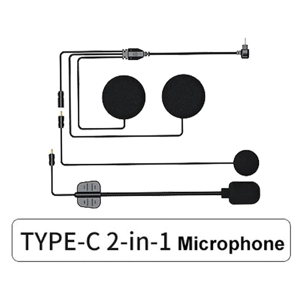 Y5X Helmet Bluetooth Headset – 4-User Group Intercom, Music Sharing & IPX6 Waterproofing